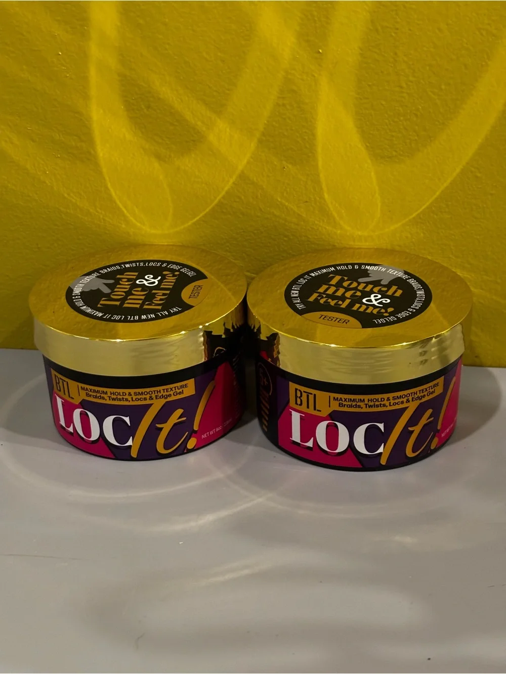 Loc/ti Maximum Hold & Smooth Texture Gel - Pink/Gold